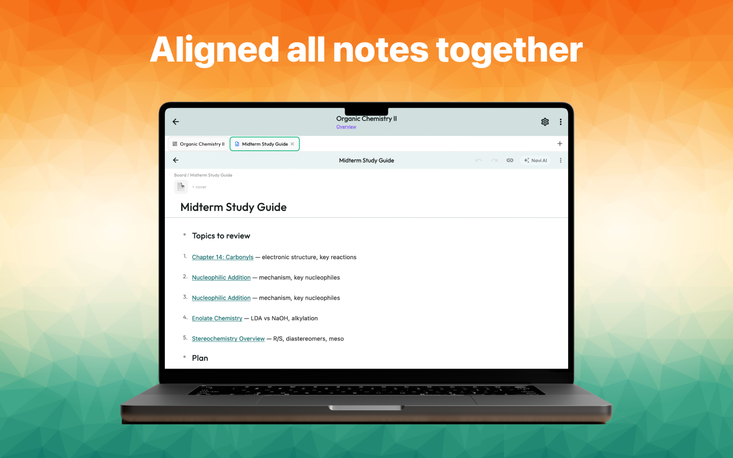 Rich block-based note with wiki links